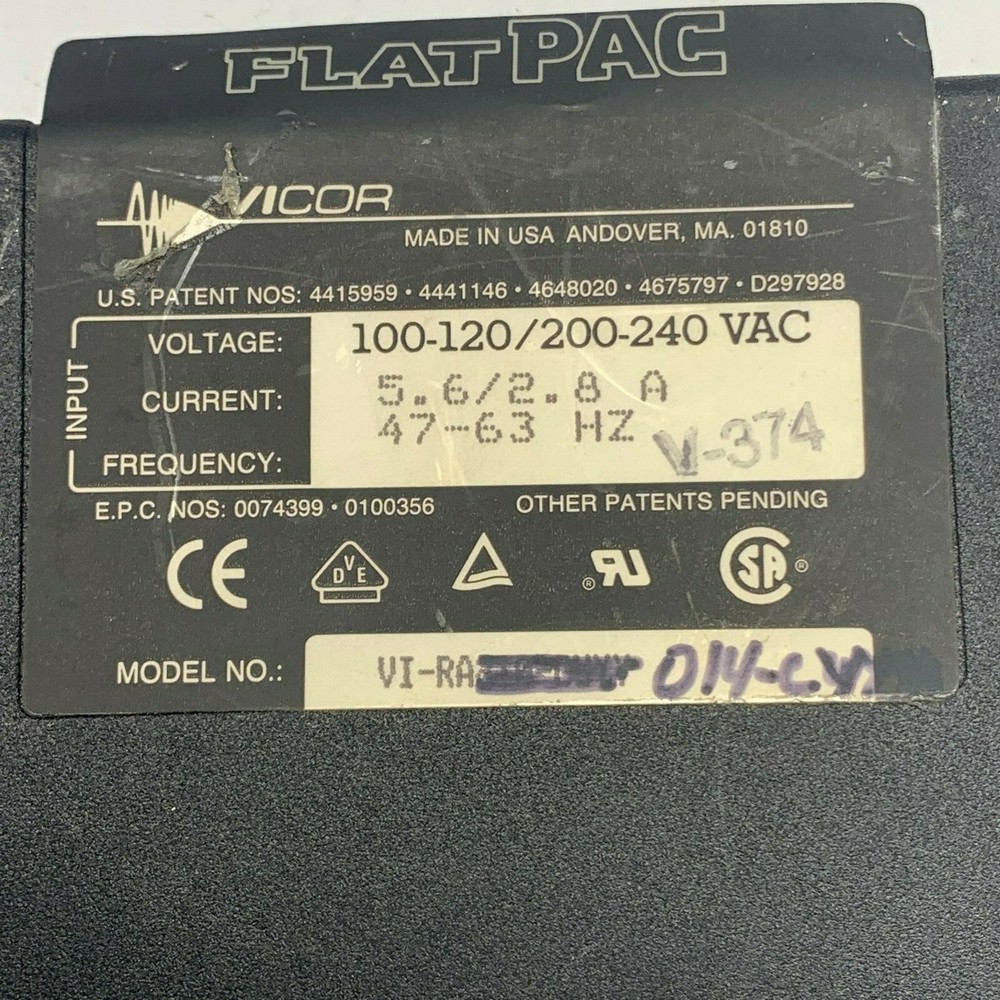 Vicor VI-RA210-CUYY Flat PAC Power Supply