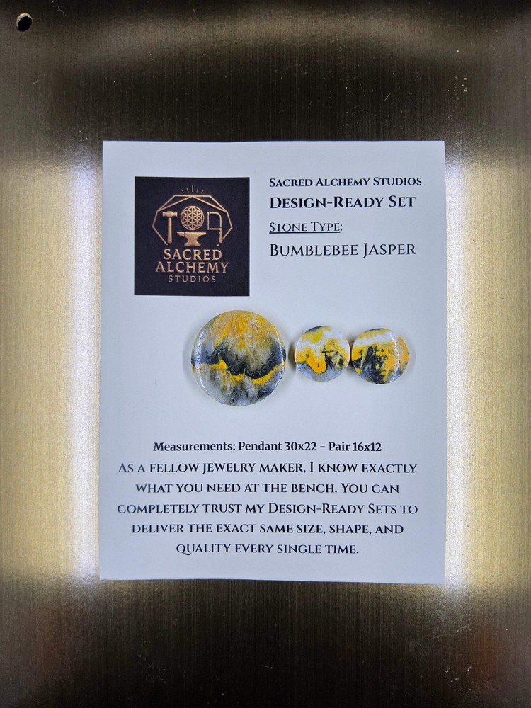 Circle Shape - Bumblebee Jasper - Design-Ready Set