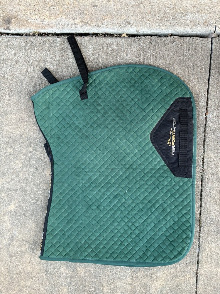 Velvet Hunter Green Performance Saddle Pad