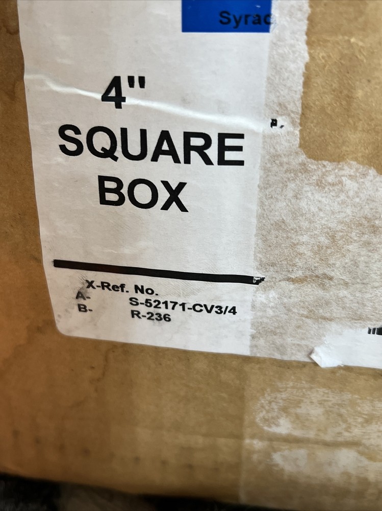 NOS Eaton Outlet Box Square 4"x2-1/2"