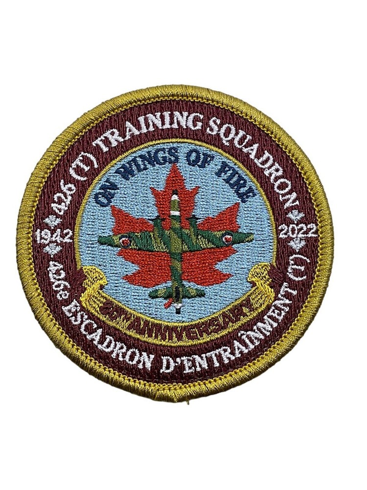 Canadian Forces RCAF 426 Training Squadron 80th Anniversary Crest Patch