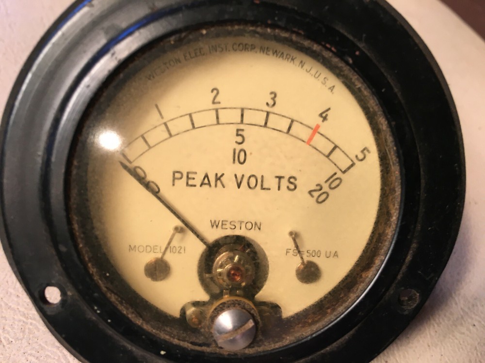 Weston Model 1021 Peak Volts Meter
