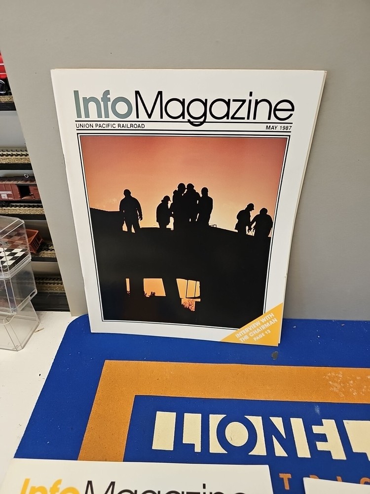 Info Magazine Union Pacific System 1987 Full Year Missing June.