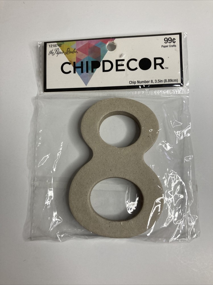 Chipdecor Chip Number 8 - 3.5” (8.89cm)