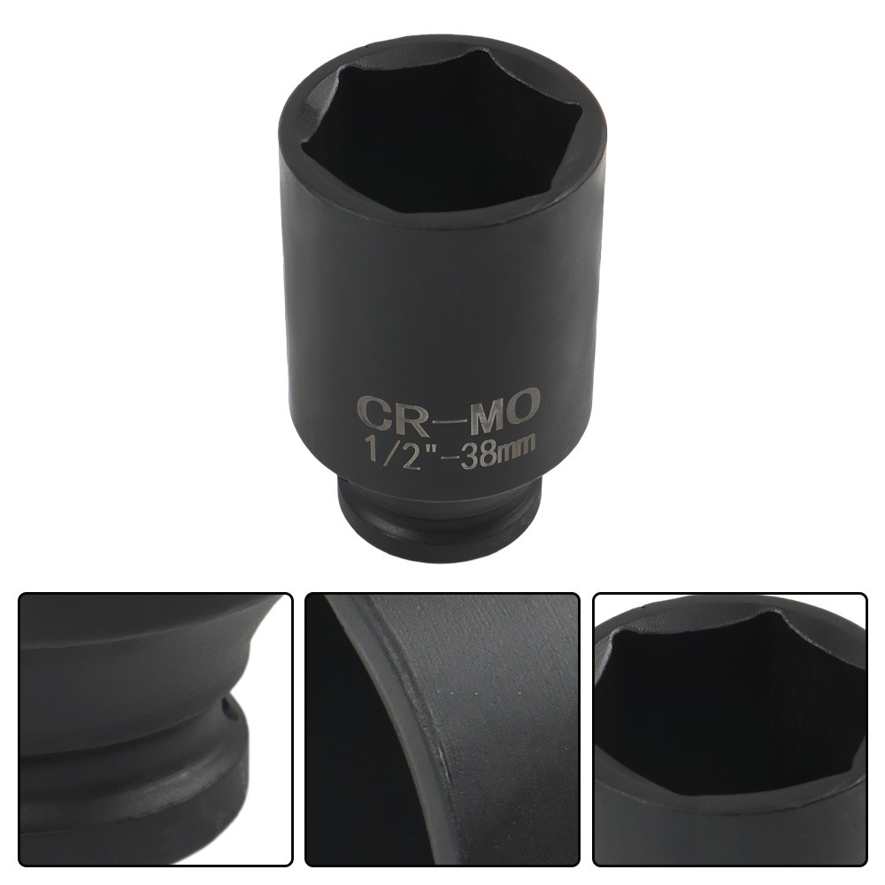 Labwork 1/2 Drive Deep Impact Socket Set 9PCS 6 Point Metric Axle Nut Socket Set