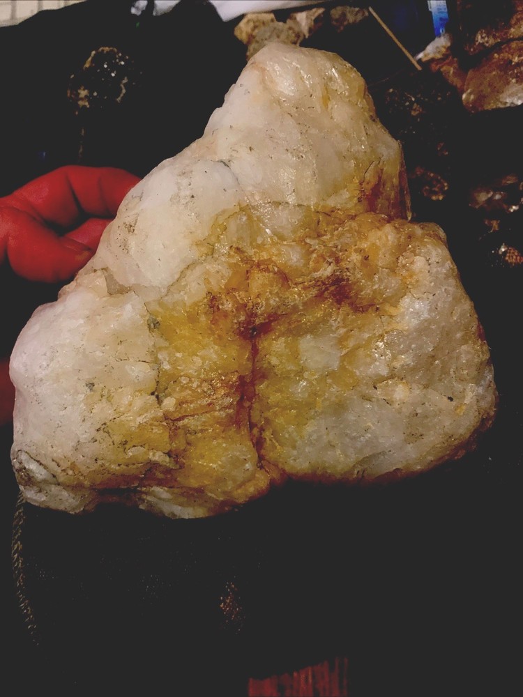 Huge Rutillated Gold Quartz