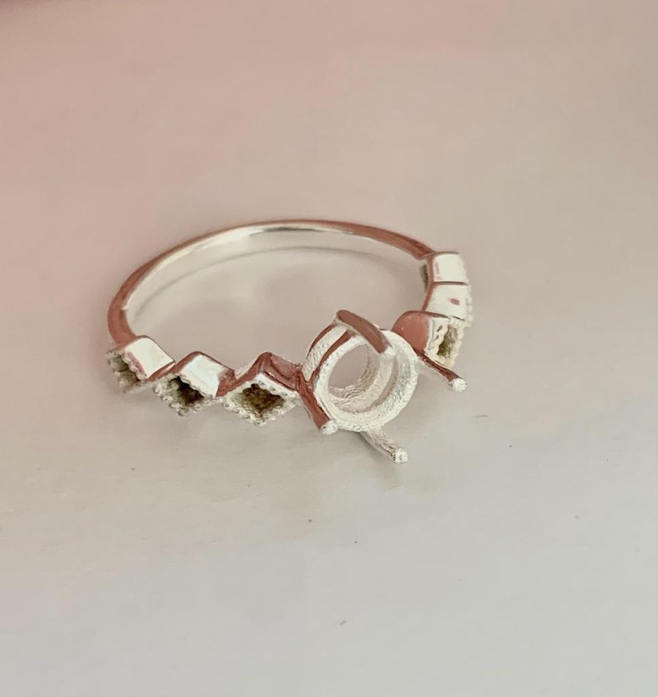 Sterling Silver Ring Blanks, 6 mm Round 925 Silver Ring Setting Bulk Order Sale