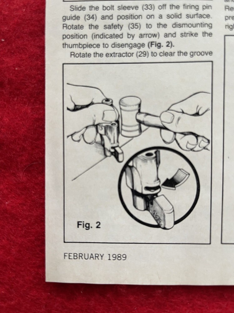 Springfield M1903 Rifle Magazine Article/Print Ad Exploded Views Disassembly