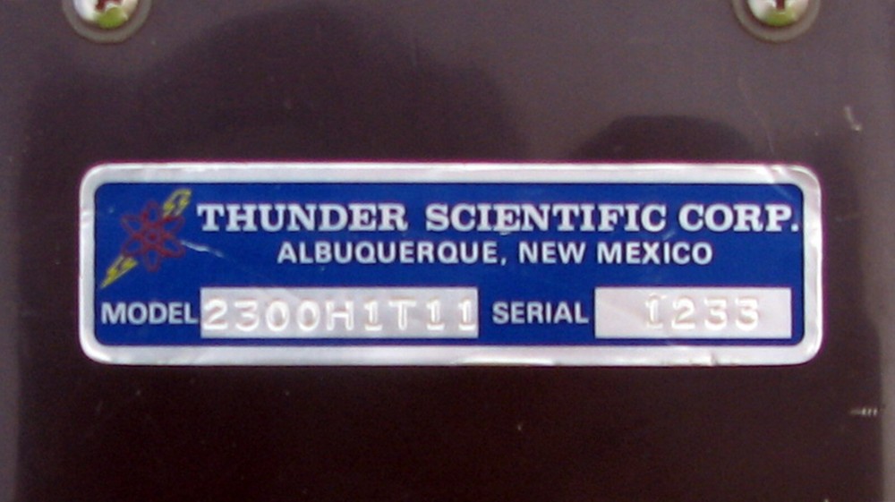 Vintage Thunder Scientific No. 2300 Signal Processor complete with Cables