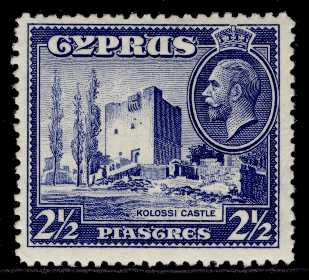CYPRUS GV SG138, 2½pi ultramarine, M MINT.