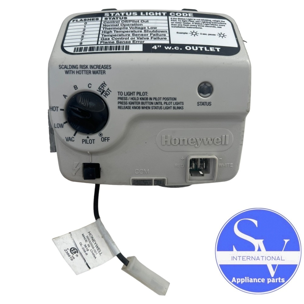 Honeywell Water Heater Gas Valve WV8840B1141