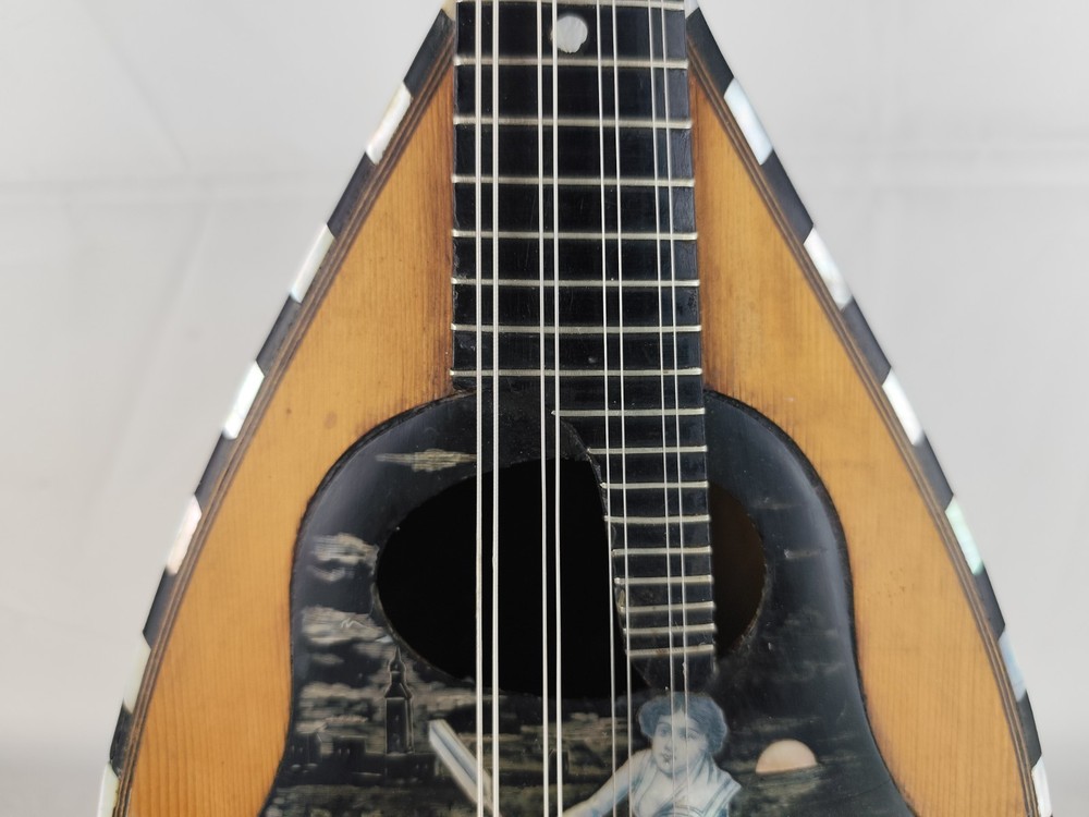 Very Rare Mandolin Giuseppe Cesolari 1905 Rome 曼陀林 만돌린マンドリン