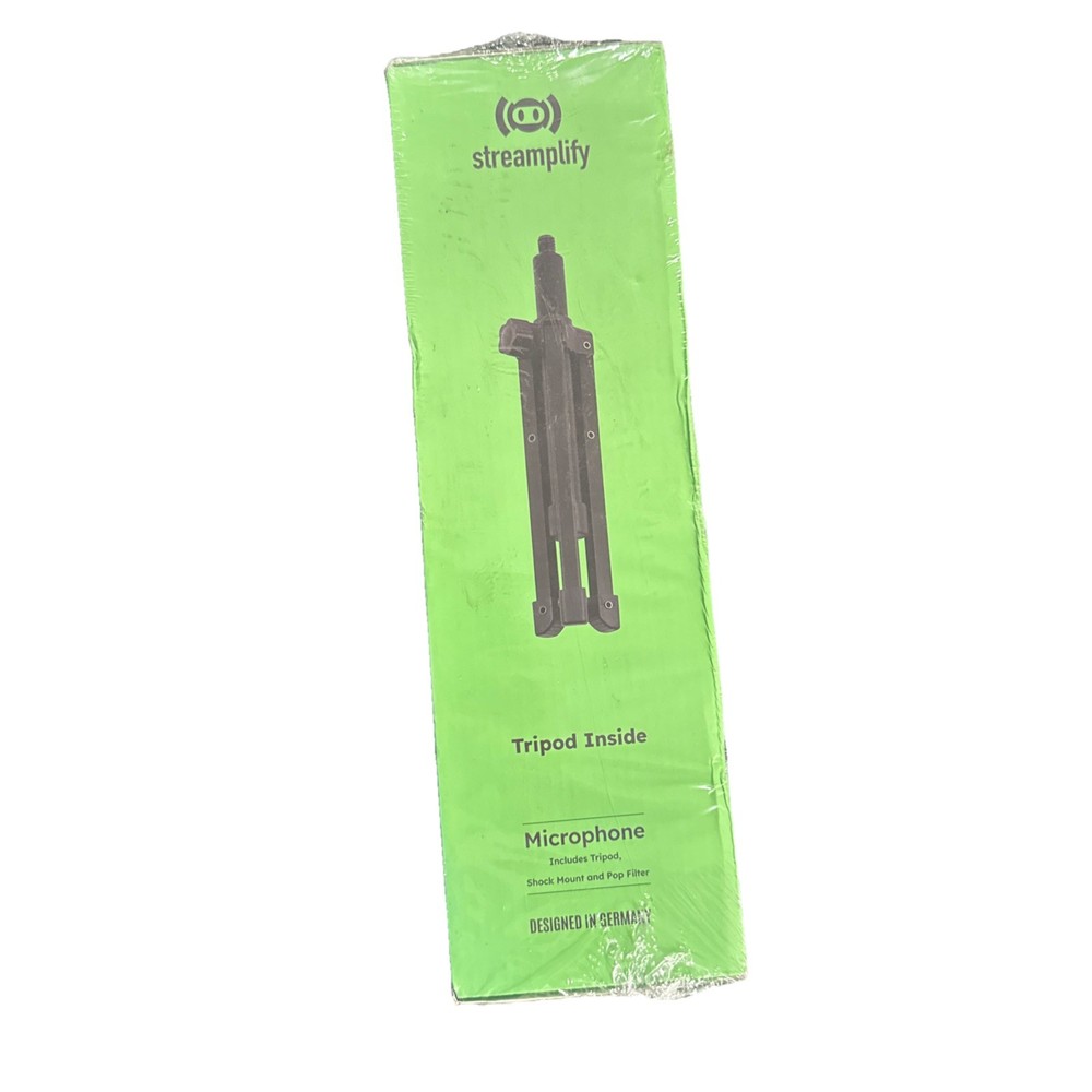Streamplify MIC TRIPOD Nero Microfono da studio
