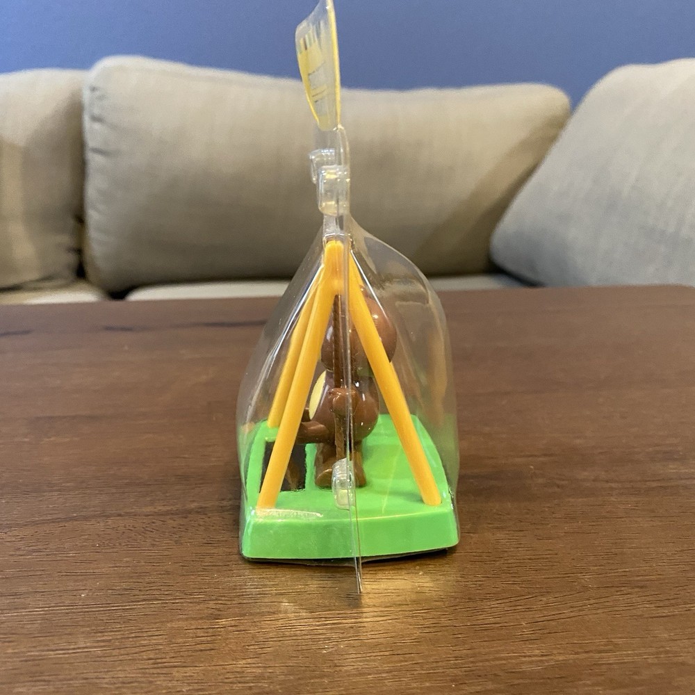 Solar Powered Swinging Bear - Ships For USA - Tested, Works
