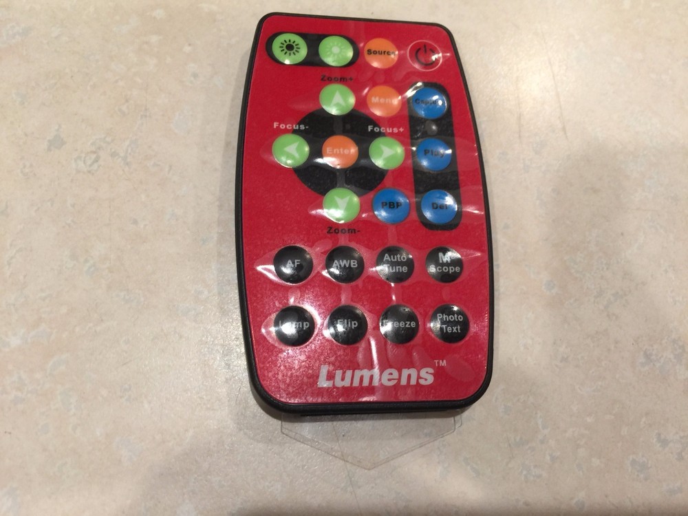 Lumens document camera remote 9500069-51 "New"
