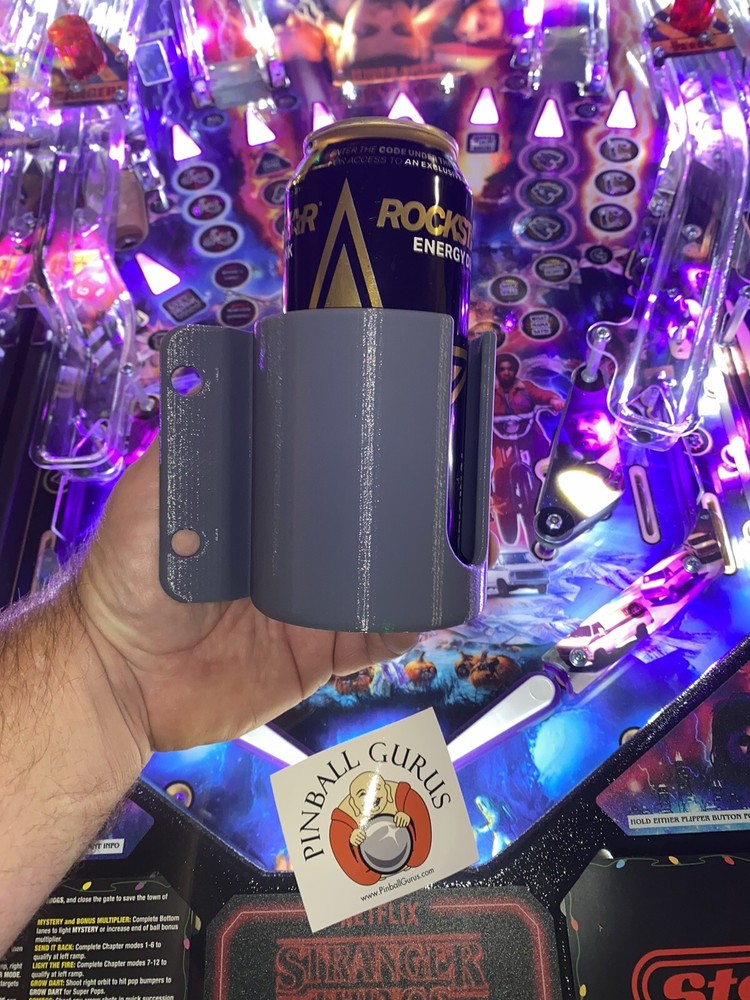 Pinball Machine Cup/Drink/Pop/Soda Holder Front or Side Mount GRAY/GREY