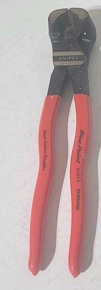 Blue-Point Tools (Knipex) PHLEC8 Ultra High-Leverage End Cutter - 8” Long Tool.