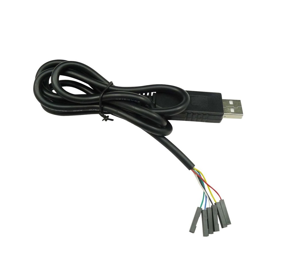 Ferwooh USB to TTL Serial Cable Adapter FTDI Chipset FT232 Black
