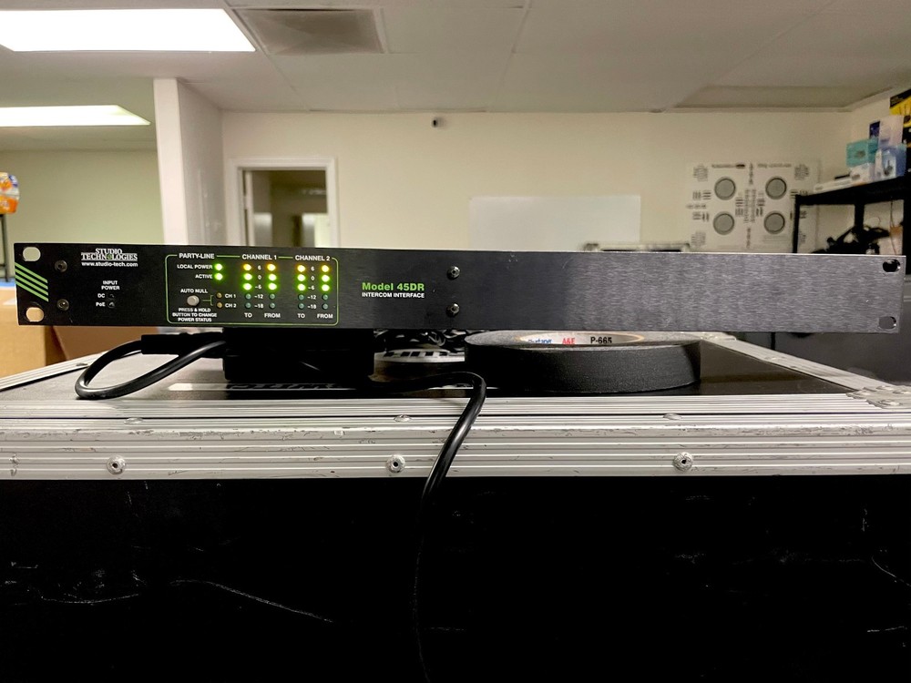 Studio Technologies Model 45DR Dante Intercom Interface with Rack Mount Kit