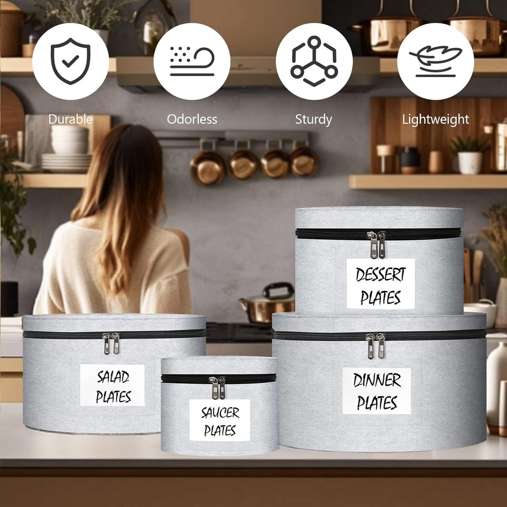 China Storage Containers 4 Piece Set Moving Boxes Dinnerware Stackable Moving