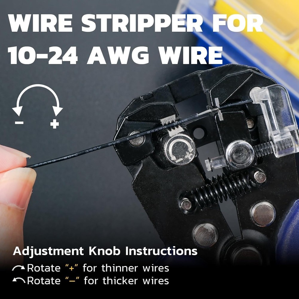Durable Wire Stripping Tool, Ergonomic Grip for Efficient Electrical Work