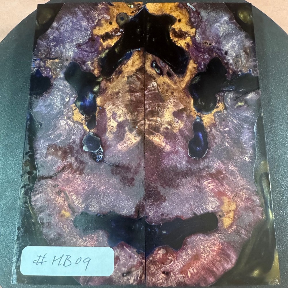 STABILIZED HYBRID MANGO BURL,OVERSIZED KNIFE SCALE,TOOL HANDLES