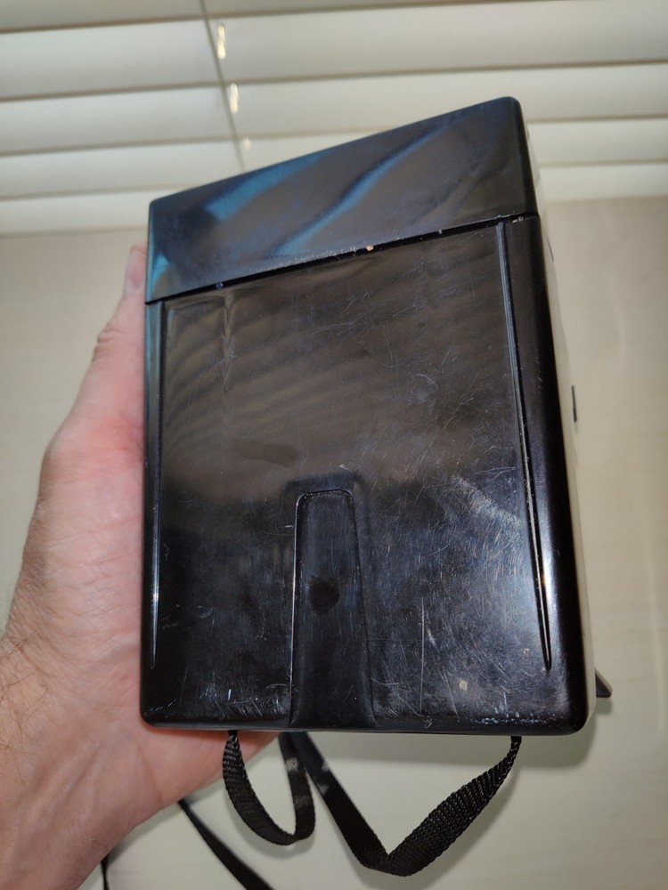 Vintage Polaroid One Step Land Camera Working RAINBOW Stripe SX-70 with Strap
