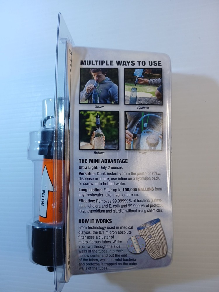 Sawyer Mini Water Filtration System SP128 Outdoors /Read