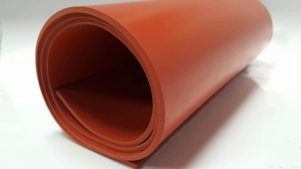 Silicone Rubber Sheet Solid 3/16" Thick x 18" wide x 36" Long High Temp Mat
