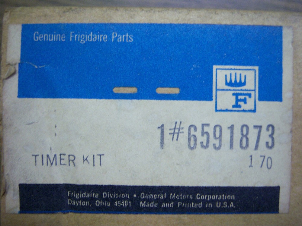 FRIGIDAIRE TIMER KIT PART # 6591873 NEW