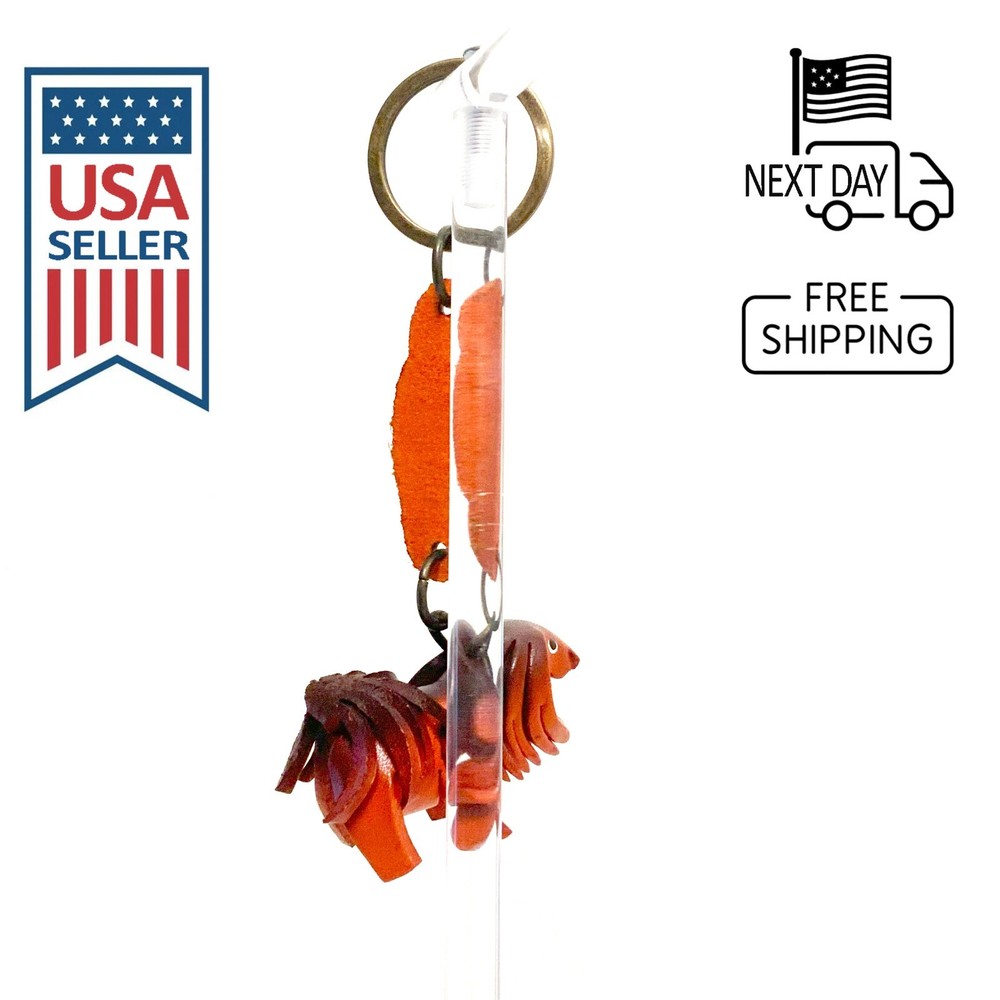 SHIH TZU Handmade Leather Keyring