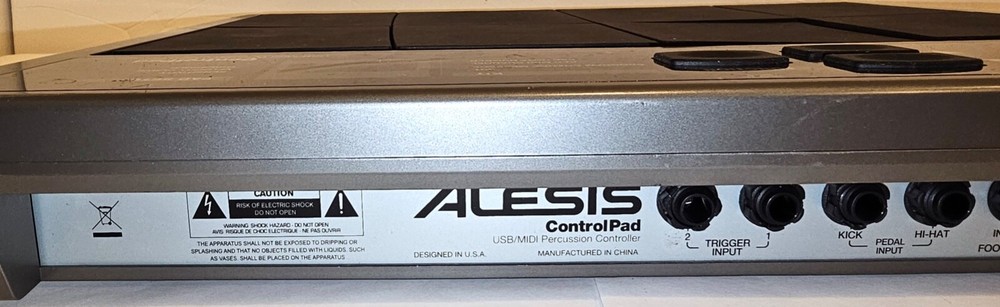 ALESIS ControlPad USB/MIDI Percussion Controller Pad for MIDI & DAW plugins