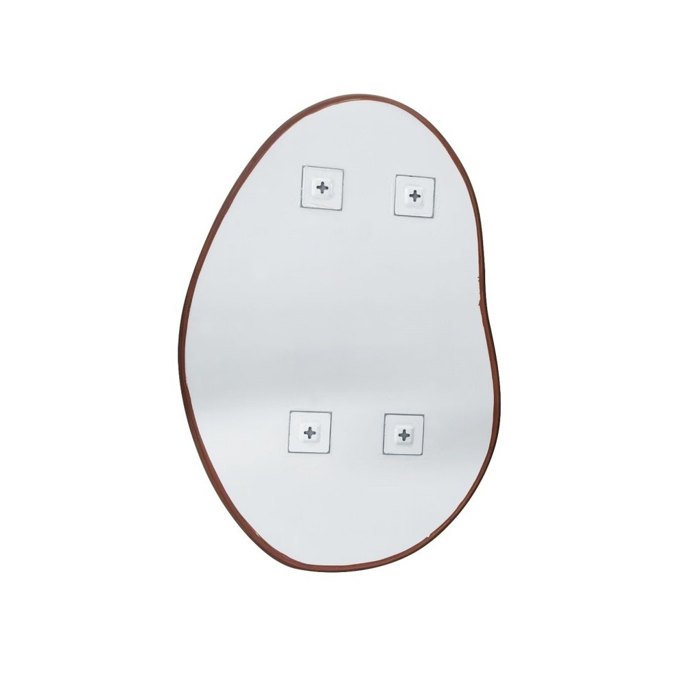 Large Asymmetrical Wood Wall Frame Mirror Abstract Decorative Odd Shaped Mirrors