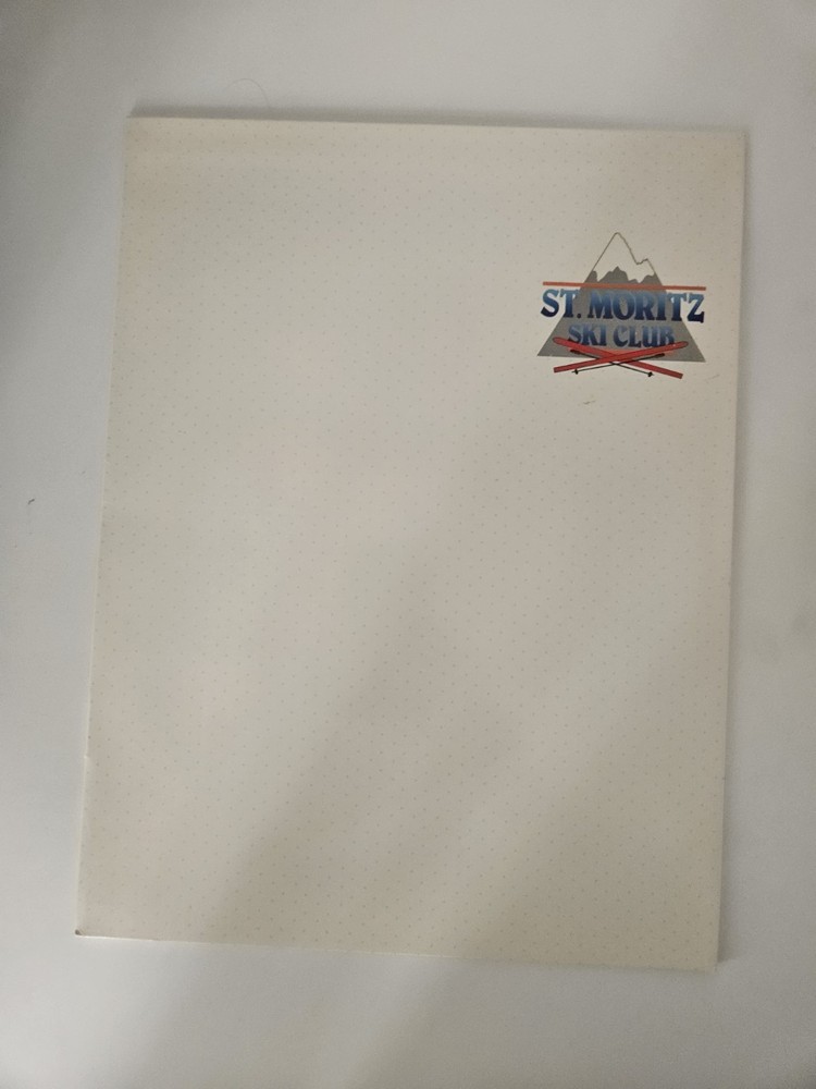 Vintage St. Moritz Ski Club Folder