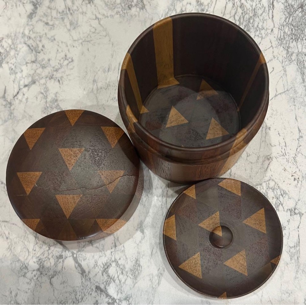 Hakone marquetry tea caddy/tea caddy
