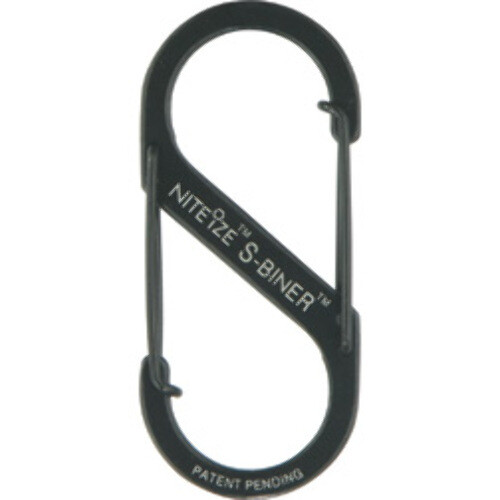 New Nite Ize S-Biner #3 Black N00738