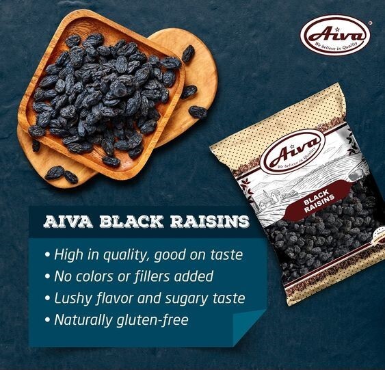 Aiva Raisin Black 2 LB
