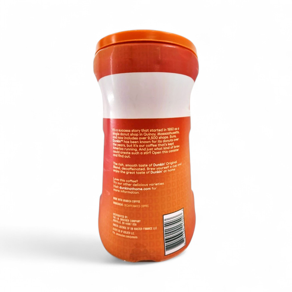 Dunkin' Decaffeinated Medium Roast Ground Coffee Canister - 40 oz