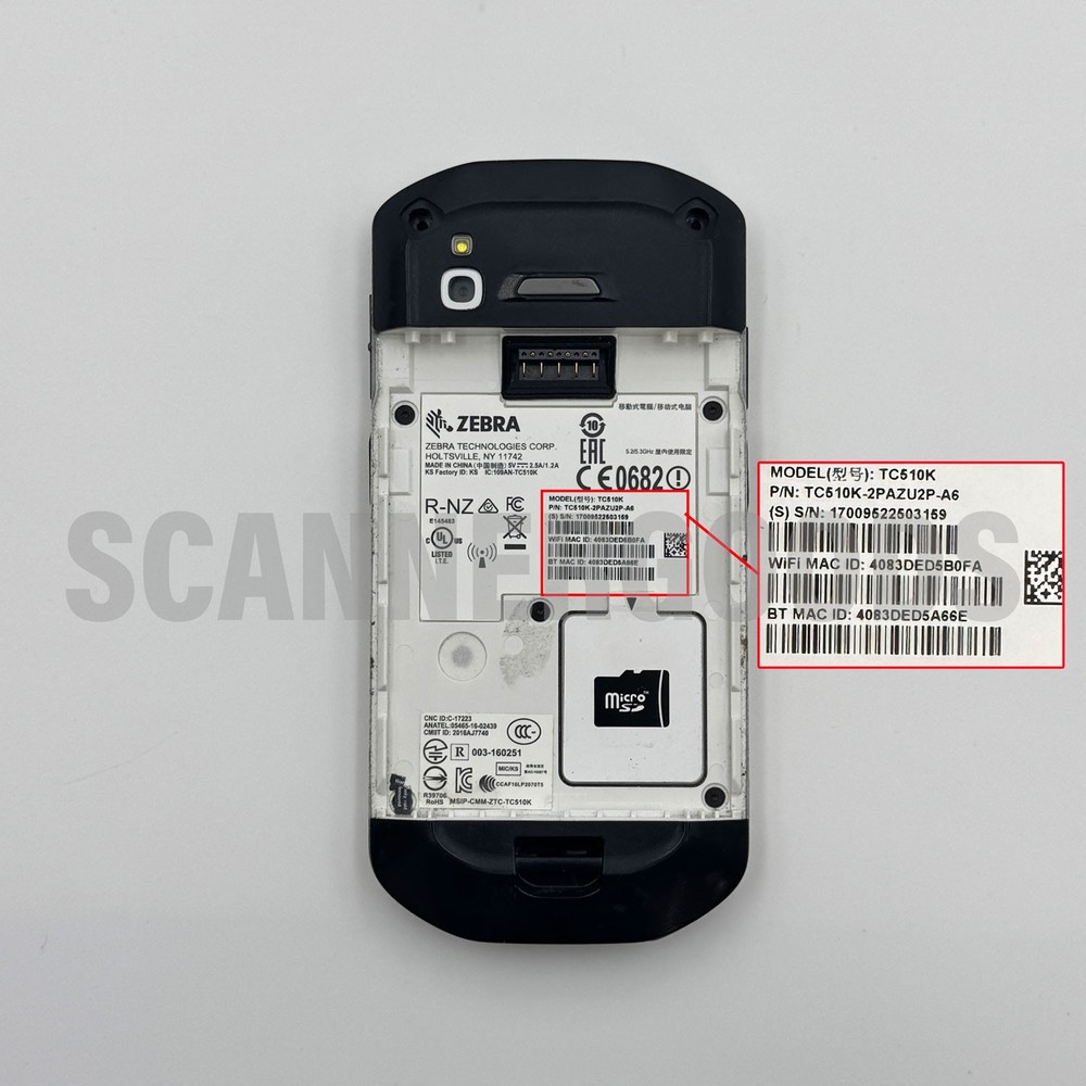 Zebra TC51 TC510K-2PAZU2P-A6 Android 8.1 Mobile Handheld Barcode Scanner