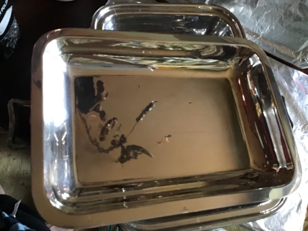 Victorian EPNS Rectangular Entree Dish,1878,11 inches x 7.good condition for age