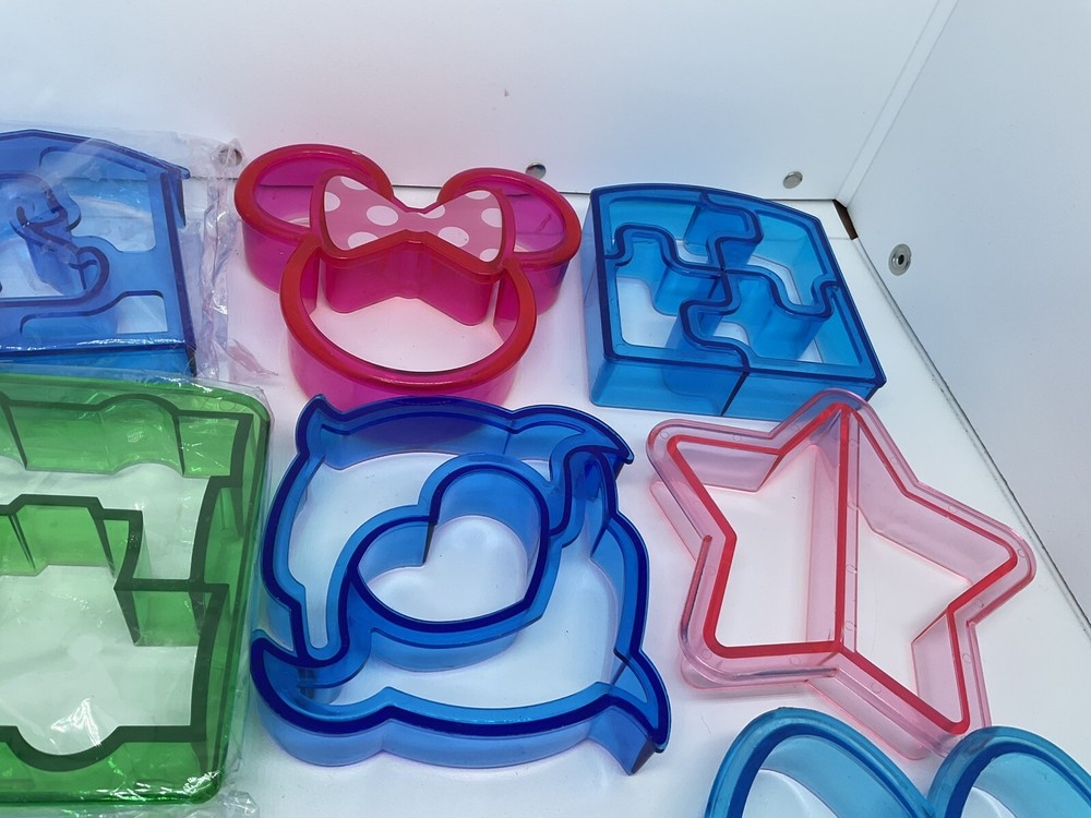 (9) Plastic Sandwich Cutters Kids Lunch Bento Box