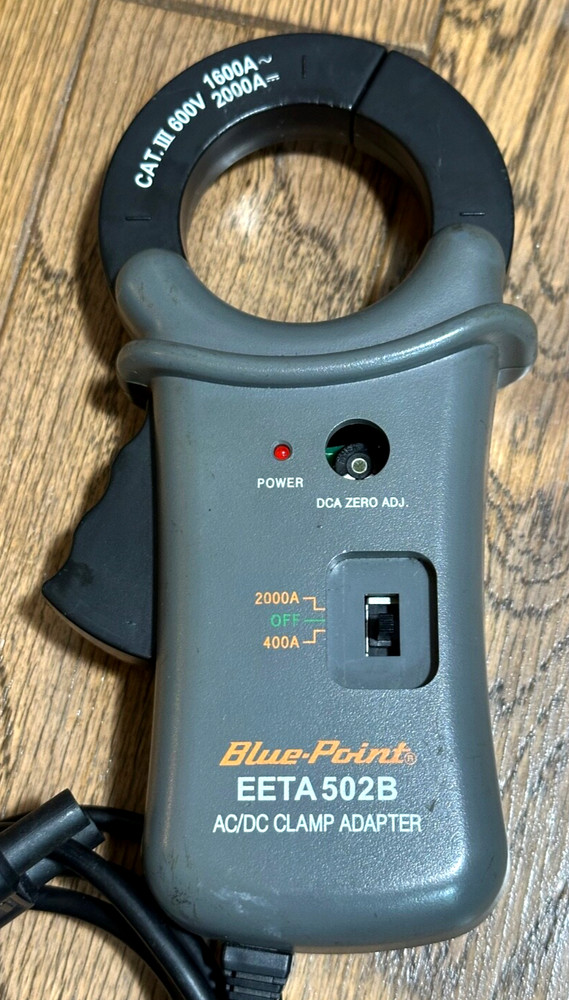 Blue Point Tools Clamp On Amp Probe Tester Lead Multimeter Electrical Auto AC/DC