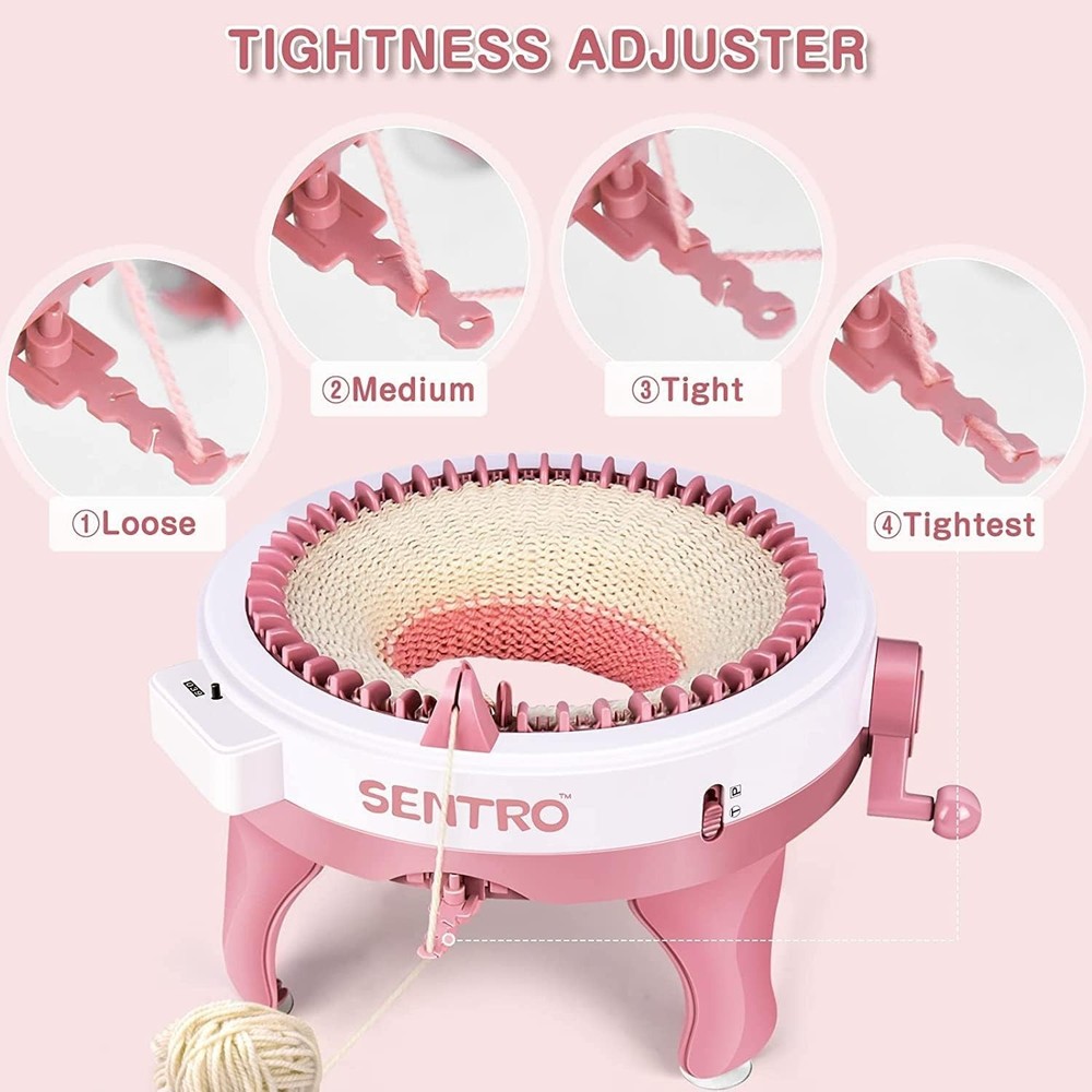 Knitting Machine 48 Needles Plastic Craft Kit Fast High Speed Portable