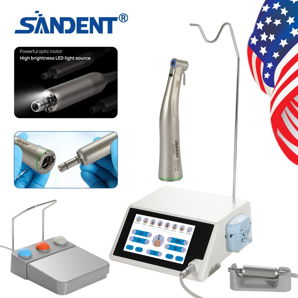 SANDENT Surgical LED Implant Motor System /Obturation System Heated Pen &Gun