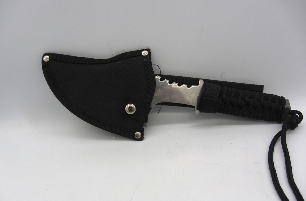 Defender Tactical Throwing Axe with Sheath Hatchet Knife 11.5
