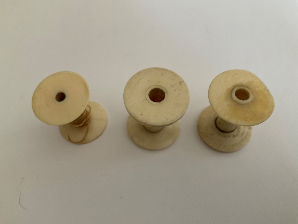 3 Thread Reels for Sewing Box.