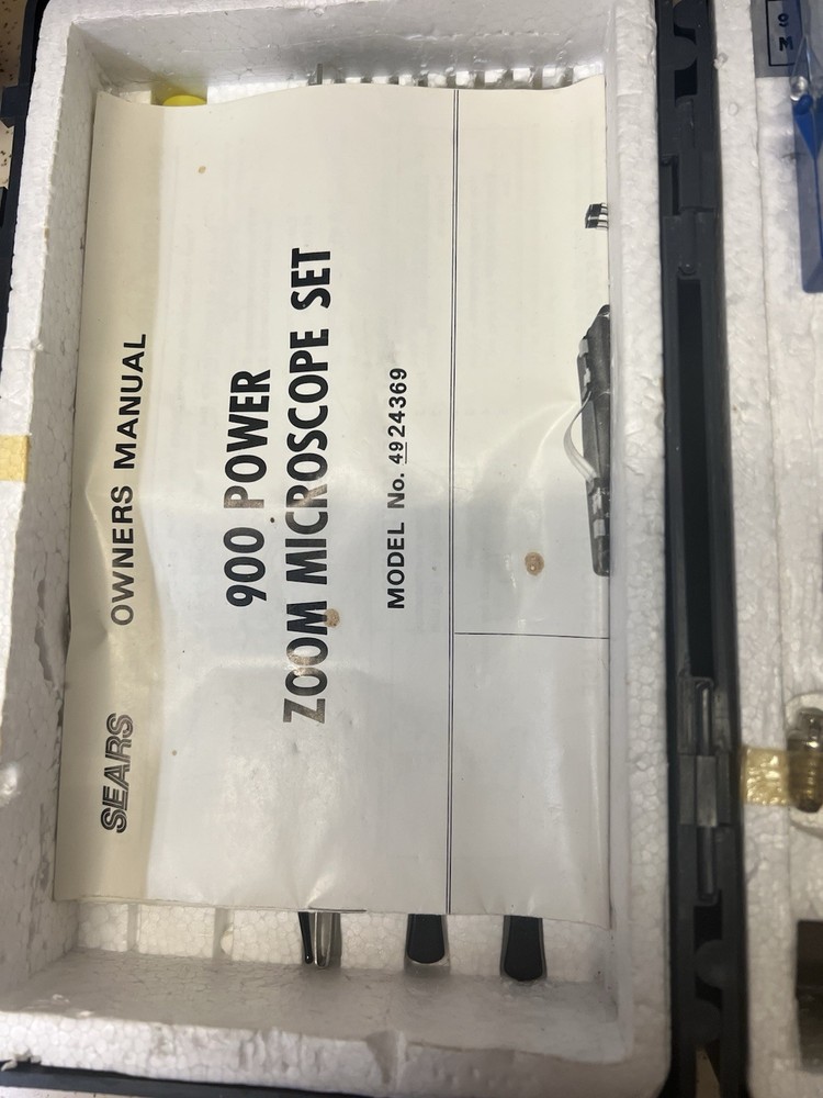 Sears Microscope Set vintage used 900x zoom