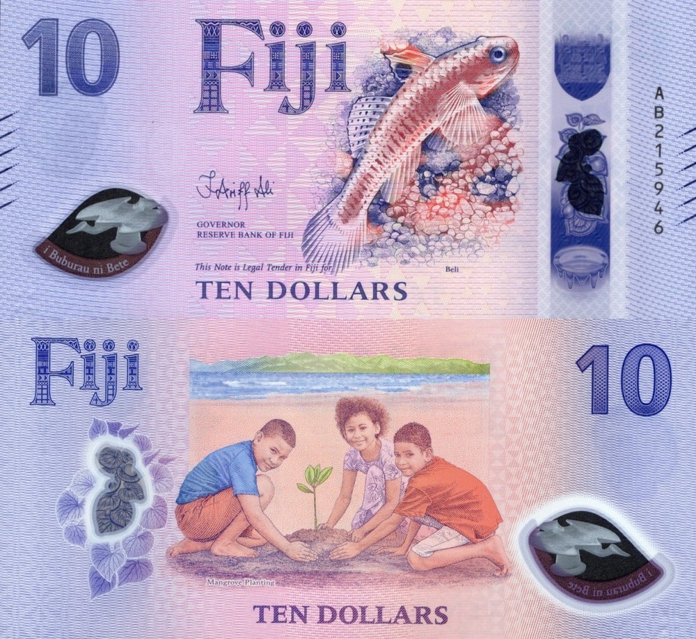Fiji 10 Dollars 2026 P New Design Polymer UNC
