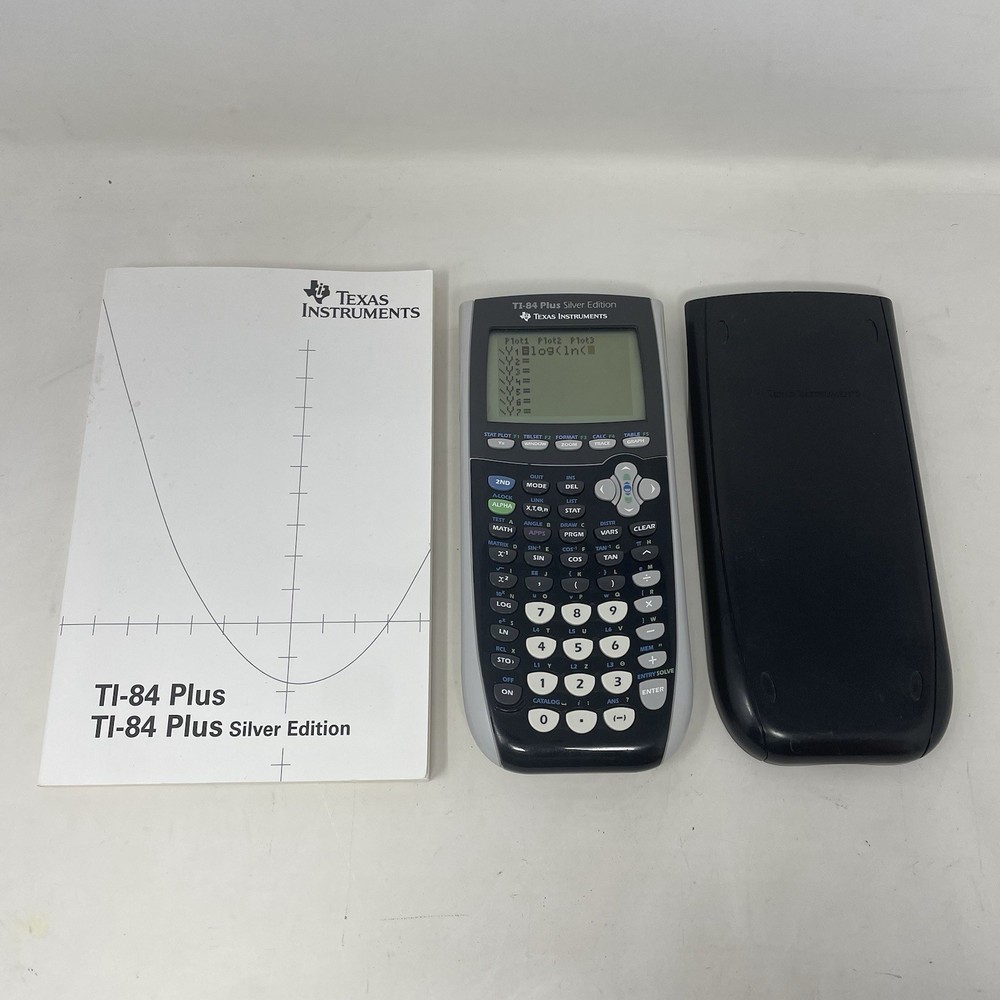 Texas Instruments TI-84+ Plus Silver Edition Graphing Calculator with Manual