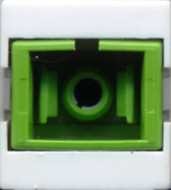 SC APC Simplex Singlemode Coupler Keystone White